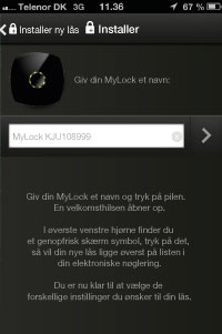 Giv -din -My Lock -et -navn -screen